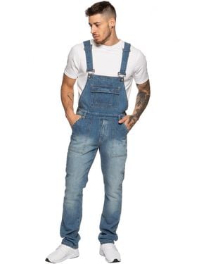 Enzo Denim Overall Dungarees Cotton - Blue