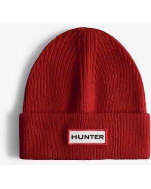 HUNTER Jura Beanie Hat/Scarf Boxset Acrylic - Red