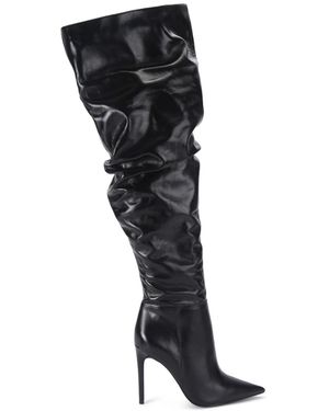 Carvela Kurt Geiger Leather Eterno Slouch Otk Boots - Black