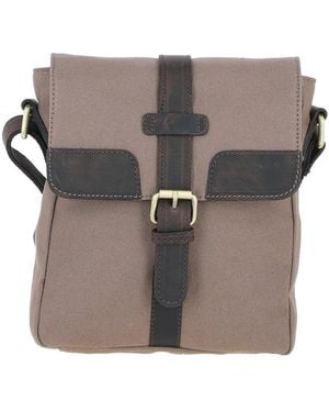 Fenland Sheepskin Premium Leather X Canvas Flight Bag - Grey