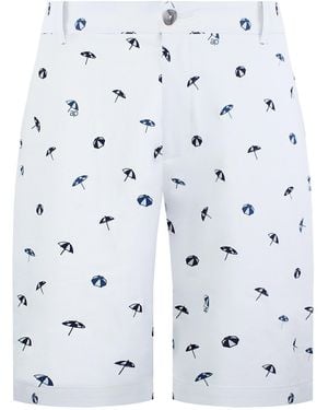 PUMA X Arnold Palmer Dancing Umbrellas Golf Shorts - White