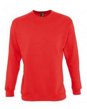 Sol's Supreme Plain Cotton Rich Sweatshirt - Red