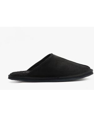 Jack & Jones Dudely Microfiber Mule Slippers Anthracite - Black