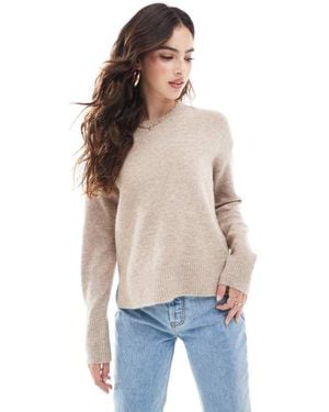 Pieces Round Neck Jumper - Blue