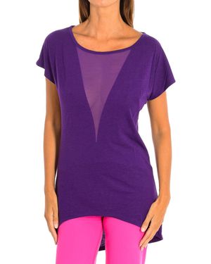 Zumba Sports T-Shirt With Sleeves Z1T00683 - Purple