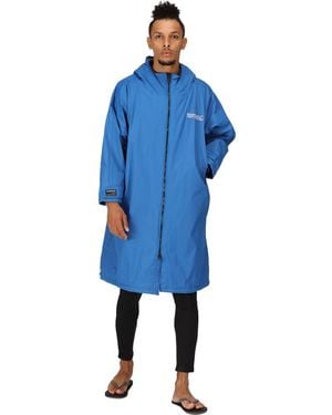 Regatta Adult Waterproof Fleece Lined Robe Jacket - Blue