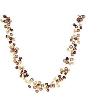 Valero Pearls Fresh Water Cultured Pearl(S) Necklace - Metallic