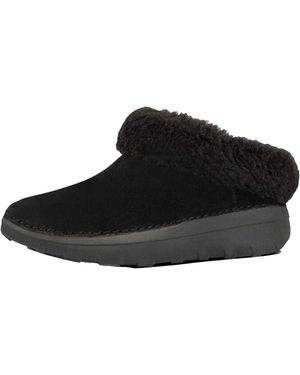 Fitflop Fit Flop Loaff Ii Shearling Snug Fit Slippers (zwart)