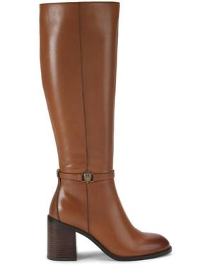 Kurt Geiger Leather Shoreditch Block Knee B Boots - Brown