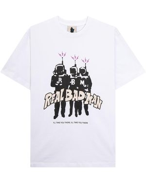 Real Bad Man Slight Disorder Ss Tee - White