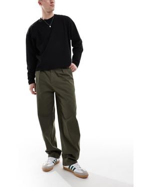 Only & Sons Pleated Wide Leg Trouser - Black