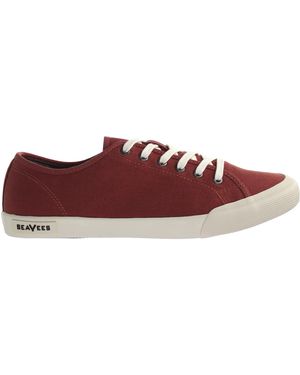 Seavees Monterey Trainer Standard Ochre Cotton Canvas Trainers - Black