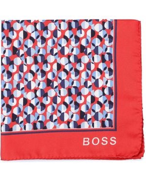 BOSS Accessories Pocket Square - Red