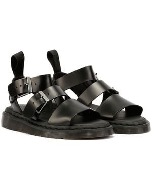Dr. Martens Gryphon Brando Leather Sandals - Black