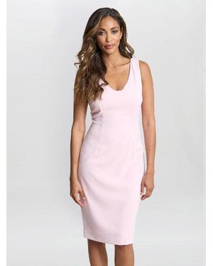 Gina Bacconi Merna Crepe Shift Dress - Pink