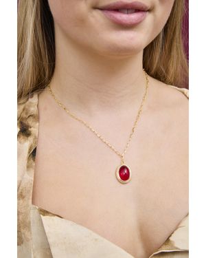 The Jewellery Stockroom Plated Deep Pendant Necklace - Natural