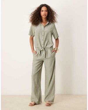 Jdy Wide Leg Trousers Co-Ord - Natural