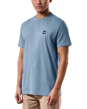 Weekend Offender T Shirts Crew Neck Short Sleeve Cannon Beach Summer Tee - Blue