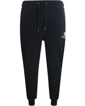 Aquascutum Active Basic Rib Track Pant Joggers Cotton - Black