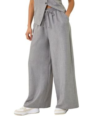 D.u.s.k Elasticated Waist Wide Leg Trouser - Grey