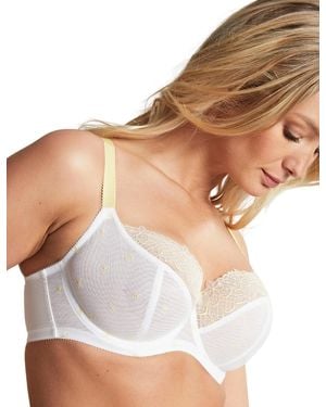 Cleo By Panache Blossom Balcony Bra - White