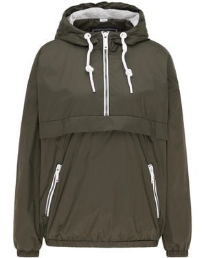 Dreimaster Slip-on Jas Dames Donkere Olijf - Groen