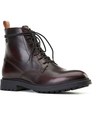 Base London Brunel Leather Ankle Boots - Black