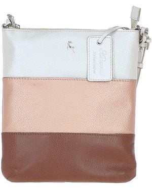 Ashwood Leather 'Tricolore Elegante' Crossbody Bag - White