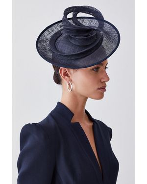 Karen Millen Asymmetric Disc Headband Fascinator - Blue