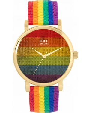 Toff London Tlws-70825 38Mm Pride Vintage Watch - Grey