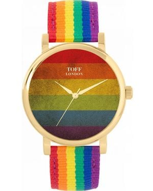 Toff London Tlws-70825 38Mm Pride Vintage Watch - Grey