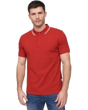 Duck and Cover Samtrase Polo Shirt Cotton - Red