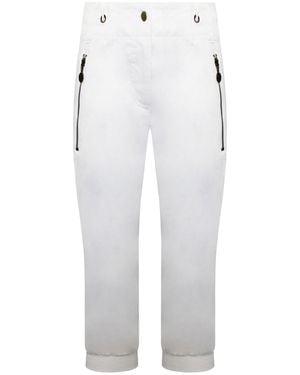Nike Cropped Track Trousers Cotton - White