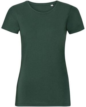Russell Ladies Organic Short-Sleeved T-Shirt (Bottle) Cotton - Green