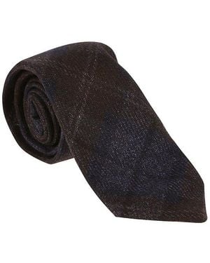 Brunello Cucinelli Textured Silk Tie - Black
