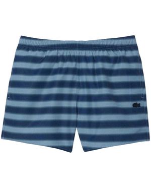 Lacoste Zwembroek Gestreept - Blauw