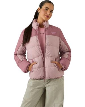 Reebok Ladies Reversible Puffer Jacket (Dusty) - Brown