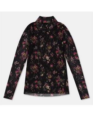 Ted Baker High Neck Print - Black