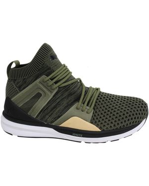 PUMA Evoknit Bog Blaze Of Glory Limitless Lace Up Trainers 363134 03 B82C - Black