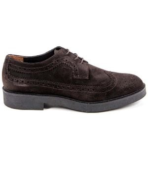 Versace 19.69 Abbigliamento Sportivo V Brogue Shoe B1670 Velour T. Moro - Brown