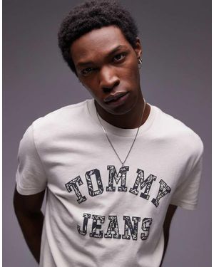 Tommy Hilfiger Paisley Varsity Logo T-Shirt - Grey