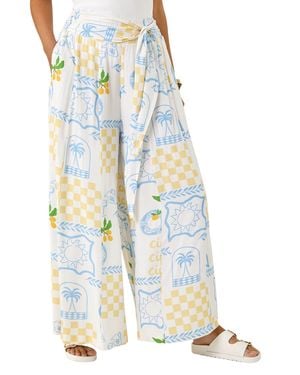 D.u.s.k Citrus Wide Leg Trouser - Blue
