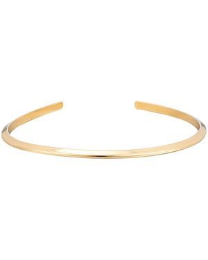SEOL + GOLD 18Ct Plated Knife Edge Bangle - Metallic