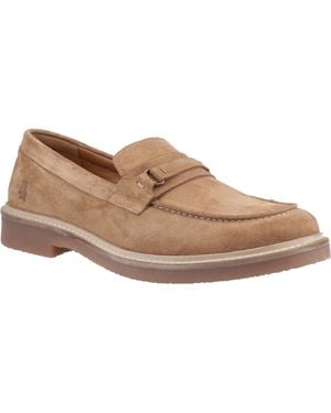 Hush Puppies Gryffin Leather Loafers - Brown
