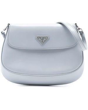 Prada Pre-Owned Mini Brushed Leather Cleo Flap - Blue