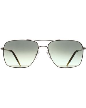 Oliver Peoples Rectangle G-15 Gradient Ov1150S Clifton Metal - Brown