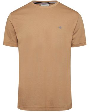 GANT Shield Logo T-Shirt - Natural