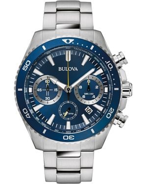 Bulova Marine Star Watch 98B393 Stainless Steel - Blue
