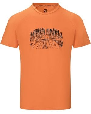 Dare 2b Tech Ii Trees T-Shirt (Burnt) - Orange