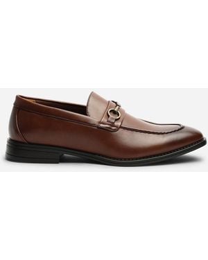 Where's That From Declan Pointed Toe Slip On Buckle Loafer - Brown